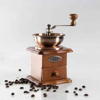 

Retro Manual Grinder Coffee Machine Hand Coffee Beans Grinding Machine Kitchen Pepper Coffee Nuts Pills Spice Miller N h1