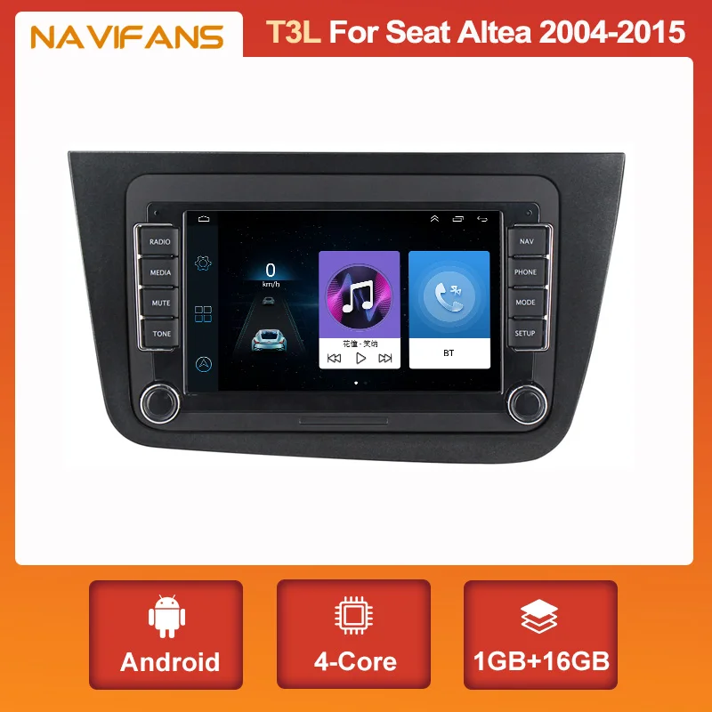 Europe Warehouse! Android System Car Radio 2 Din For Seat Altea Xl  2004-2015 Toledo 2003-2009 Gps Navigation Swc Rds Bt Carplay - Car  Multimedia Player - AliExpress