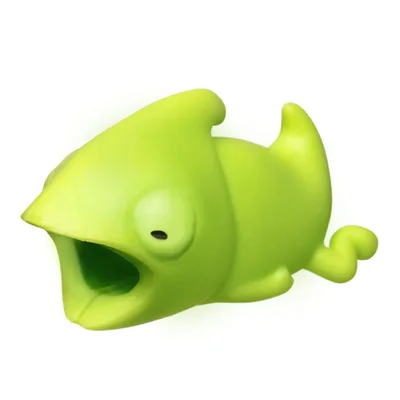Cute Cartoons Animal Bite Cable Data Protector fish dinosaur dog Shaper cable Winder Organizer iPhone iPad Data Line Protection Auburn