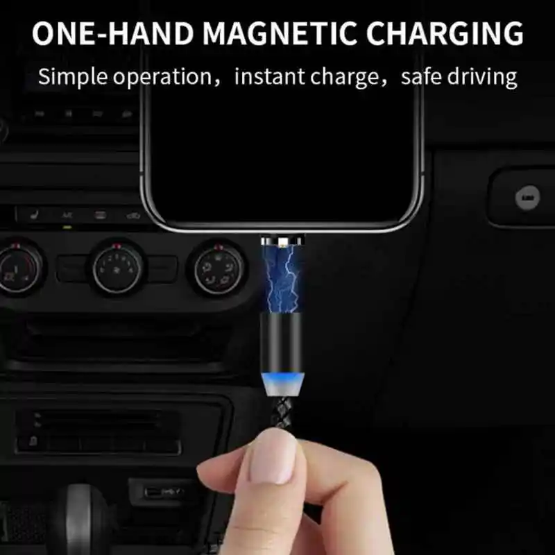 Магнитный зарядный кабель Micro USB кабель для iPhone 11 X Зарядное устройство type C Магнитный зарядный кабель USB C для samsung xiaomi зарядное устройство
