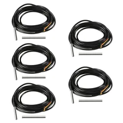 Capteur de température étanche DS1820 1, 1 pièce, pour Arduino, 1 mètre, emballage en acier inoxydable 18B20, sonde de température DS18b20 
