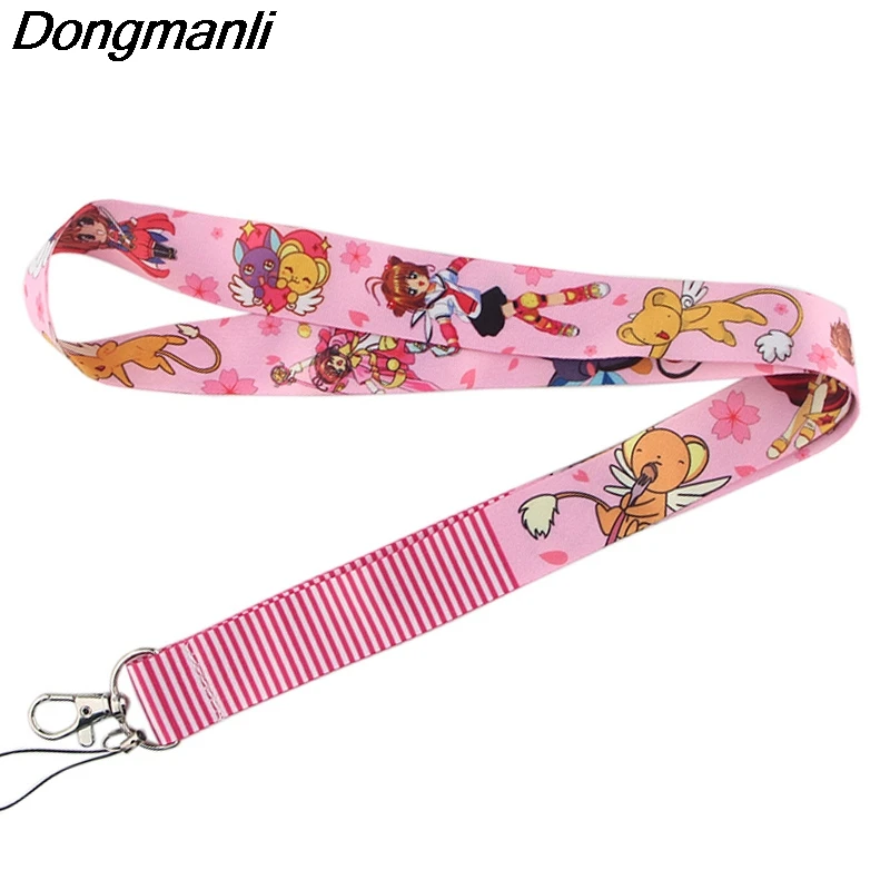 P4022 Dongmanli Cardcaptor Sakura Lanyards держатель удостоверения личности Брелок ID карта Пропуск