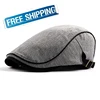 Adjustable Cotton Berets  Hats For Men Classic Spring Summer SunCaps Cotton Blend Beret Hat Flat Brim Men Berets Cap 1