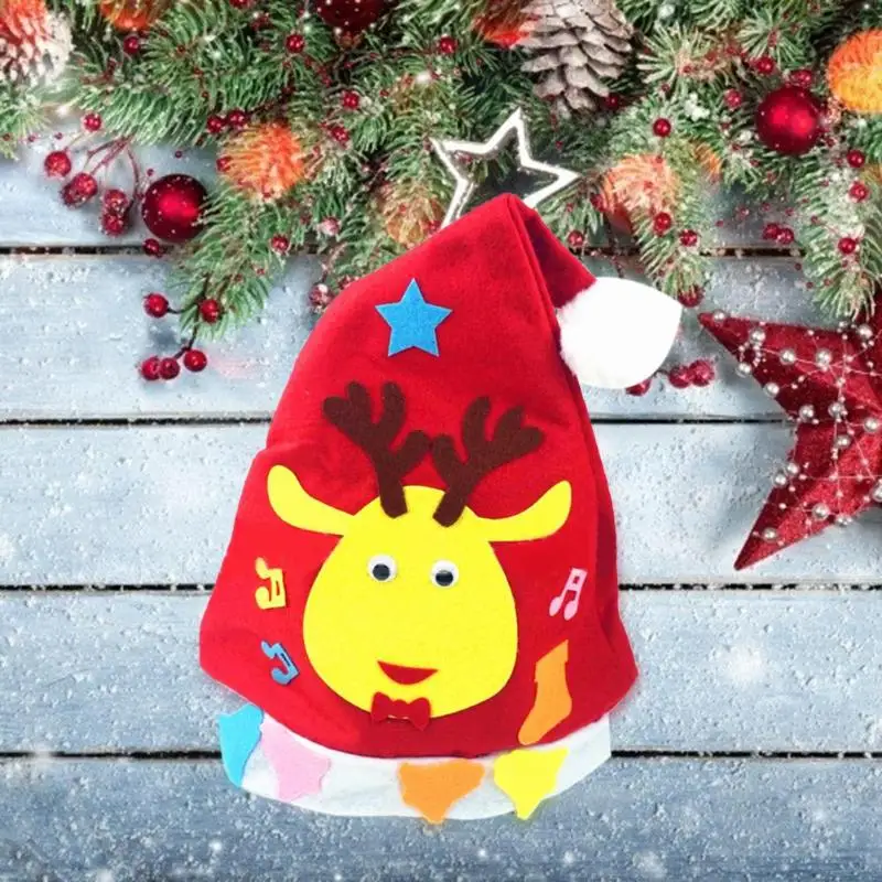 Забавный милый олень DIY рождественская шляпа одеваются аксессуары Праздничная Вечеринка Сувениры