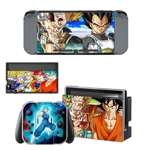 Виниловые наклейки Dragon Ball Super Goku для nintendo, сменные наклейки для nintendo, консоли NS и контроллеров Joy-Con - Цвет: YSNS1780