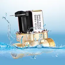 1/2in электромагнитный клапан водяной клапан AC 220V Электрический винт Латунь Электромагнитный электромагнитный клапан для воды Управление