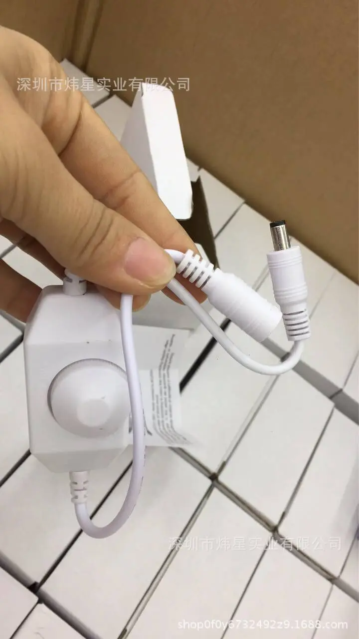Диммер 8A монохромный переключатель регулировки яркости 12-24 v Светодиодные Струнные огни сетевой диммер