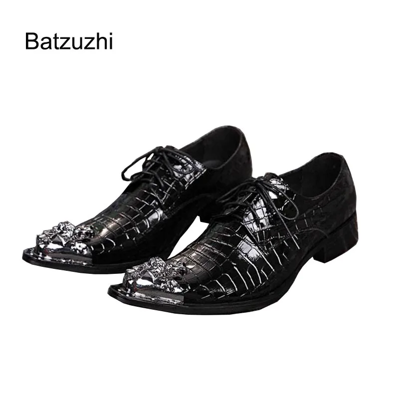 

Batzuzhi Big sizes EU38-46! Man italian Style leather shoes Ponited Toe oxford shoes for Man leather shoes Dress Footwear!