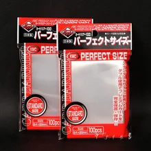 Kmc cartão transparente perfeito, proteção de cartões de jogo de tabuleiro e cartão pkm, película protetora de cartões 64x89mm