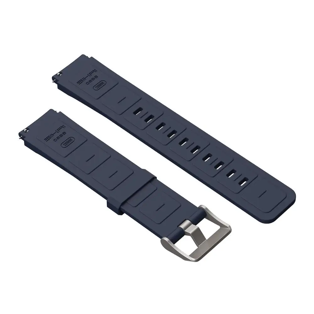 blue strap SIKAI 20 мм Универсальные Металлические сменные ремешки из нержавеющей стали для Huami Bip Youth PACE Lite Youth Watch для Amazfit ремешок Bip - Цвет: blue strap
