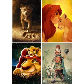 

Cartoon The Lion King Full square /round Drill Diamond Embroidery Diamond Painting Cross Stitch Fashion Diamond Mosaic Pictures