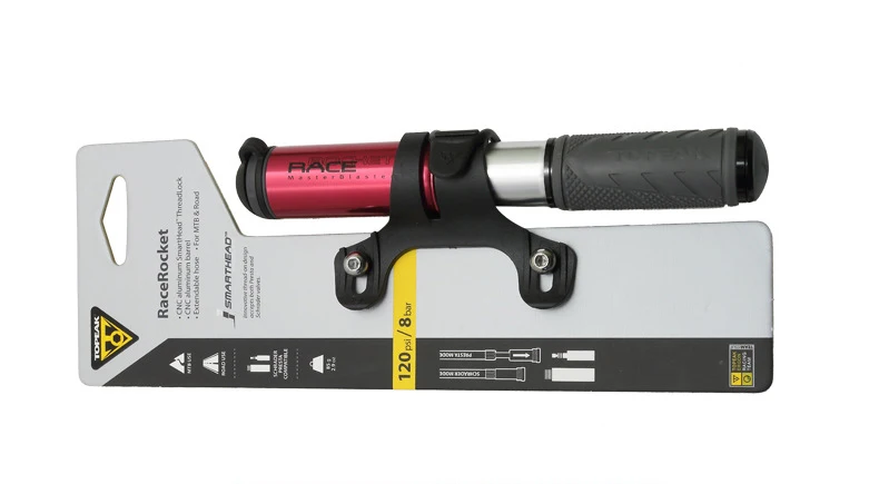 TOPEAK портативный насос для велосипеда мини насос красота рот со шлангом из алюминиевого сплава