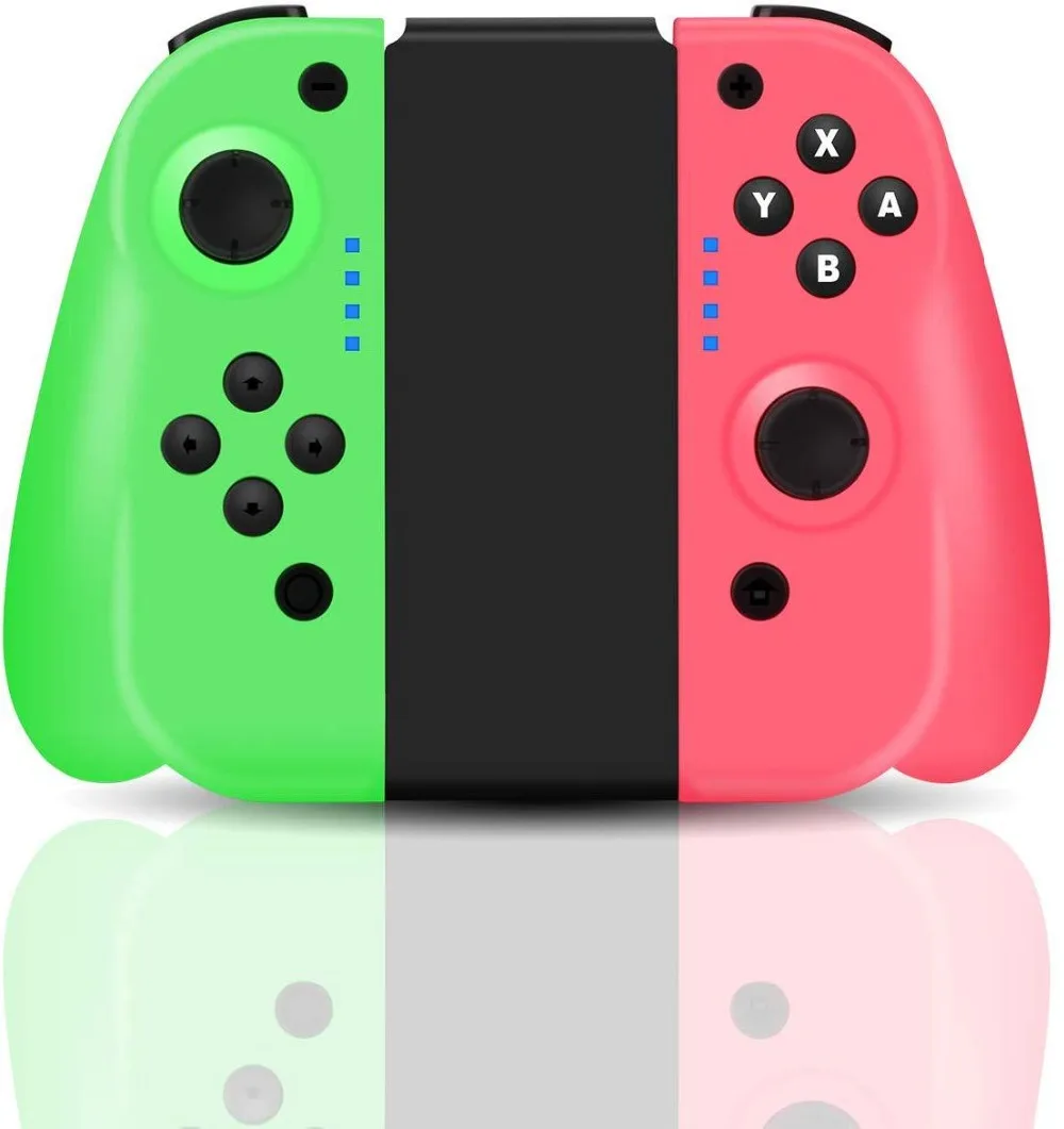 Беспроводной Pro Handgrip Bluetooth джойстики Joy-Con(L/R) игровые контроллеры геймпад для Nintendo Switch NS консоли синий и красный