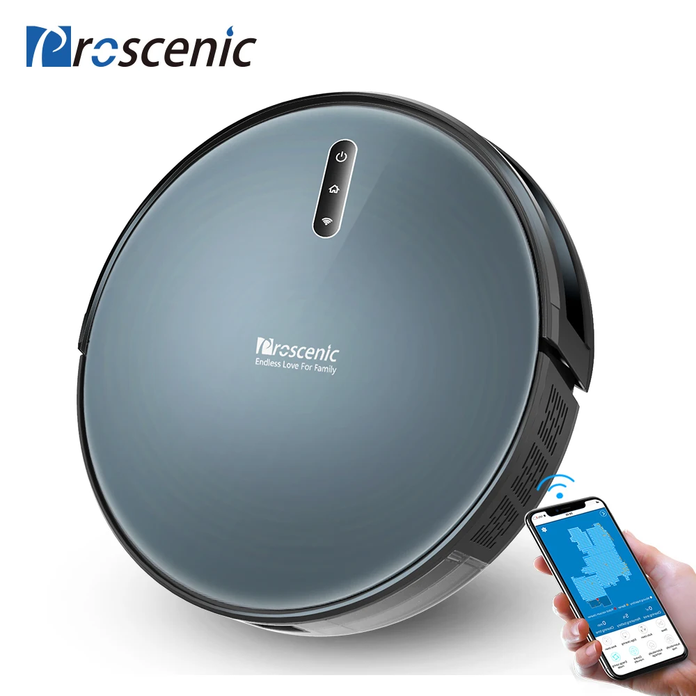 Робот пылесос Proscenic 830P 2000PA для мытья ковров с функцией повышения давления