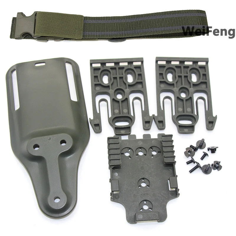 Jagd-Schnellverschluss-System-Kit: Oberschenkelriemen mit QLS 19/22 für GL 17/USP/Betta M9 Gürtelhalterung – Detail 14