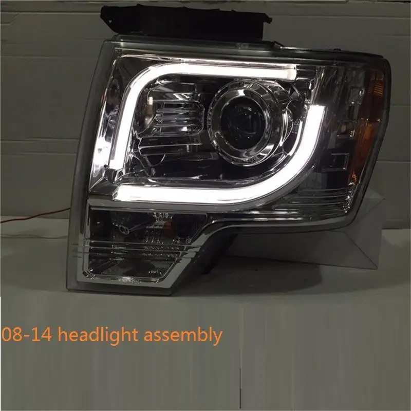 Para авто Drl Стайлинг Led Automovil дневные ходовые фары автомобиля фары в сборе 08 09 10 11 12 13 14 для Ford F-150 - Цвет: MODEL B