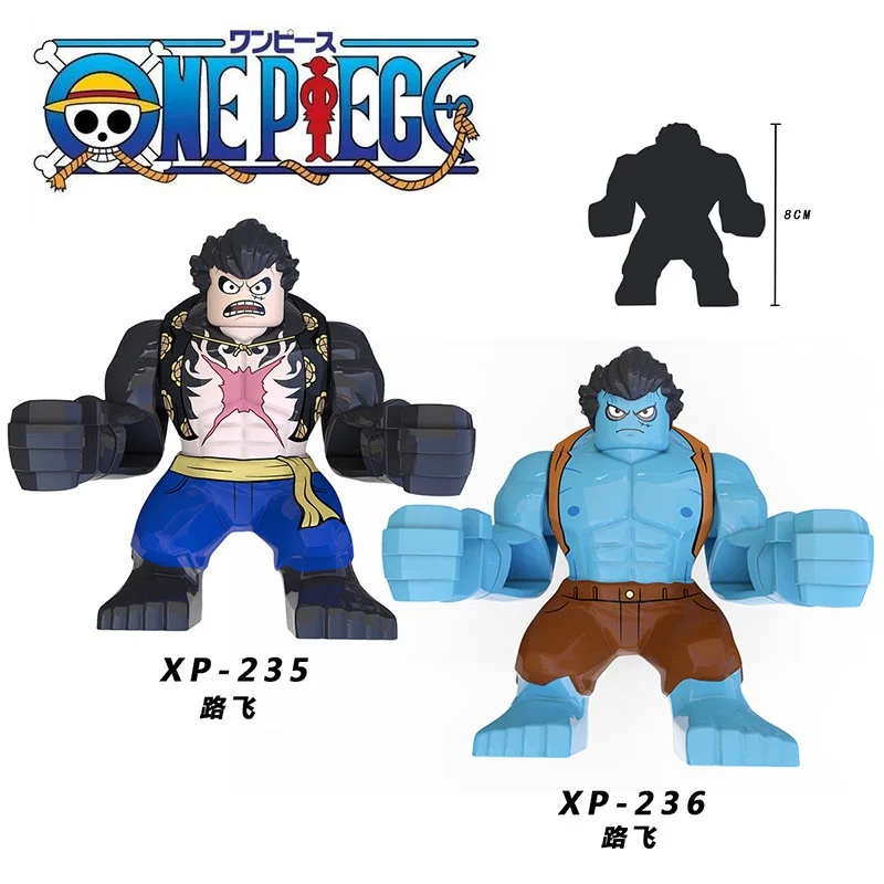 Конструктор цельный Luffy Аниме фигурки героев большого размера головки игрушки