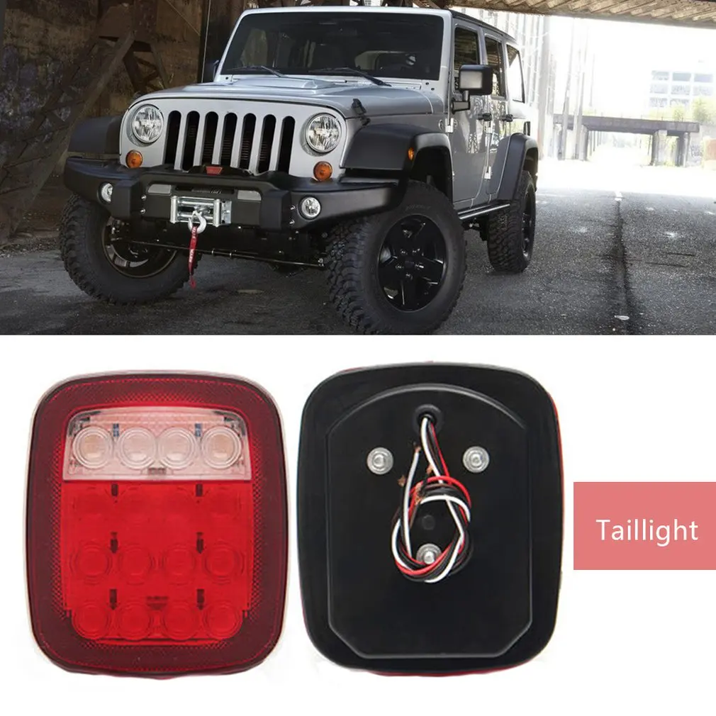 16led Трейлер задний светильник грузовик светодиодный светильник для Wrangler задний светильник автозапчасти