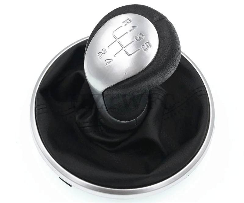 High Quality 5 Speed Car Gear Shift Knob With PU Leahter Boot For Skoda Fabia Roomster 2007-2010 |