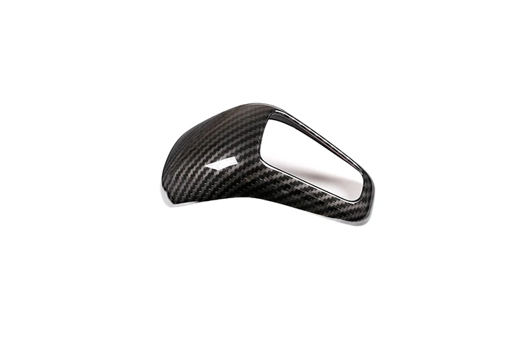 1 Pcs Carbon Fiber For Porsche Cayenne Car Interior Gear Shift Head Cover Accessories