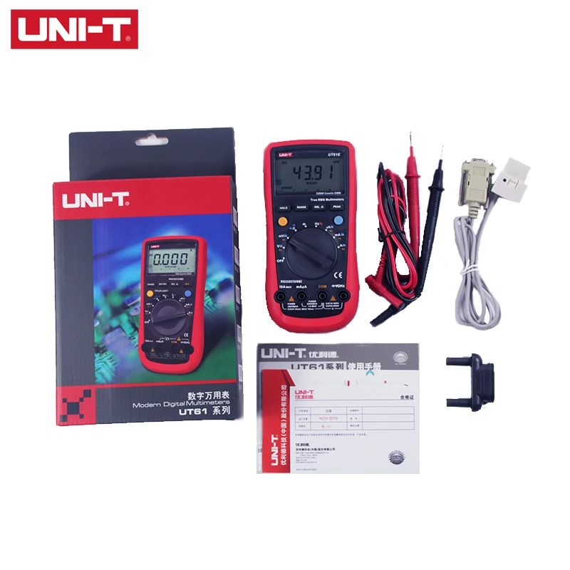 Цифровой мультиметр UNI T UT61E Автоматический диапазон измеритель напряжения