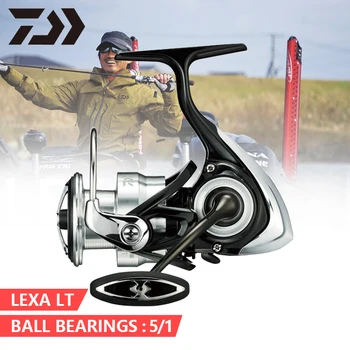 شراء20NEW دايوا الغزل بكرة ليكسا LT 5 + 1BB ماكس دراغ12kg/26LBS بايك والعتاد نسبة 5.3/6.2 المعادن المالحة المهنية الصيد بكرة