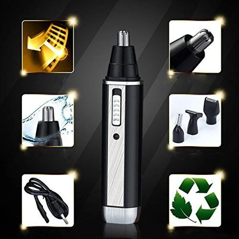 Триммер для волос 4 in1Nose Ear Мужская бритва Перезаряжаемый USB триммер удаления и