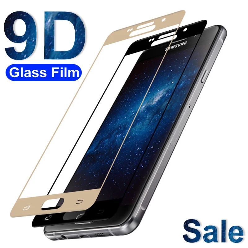 9D полное покрытие из закаленного стекла для samsung Galaxy A3 A5 A7 J3 J5 J7 S7 Защитная пленка для экрана