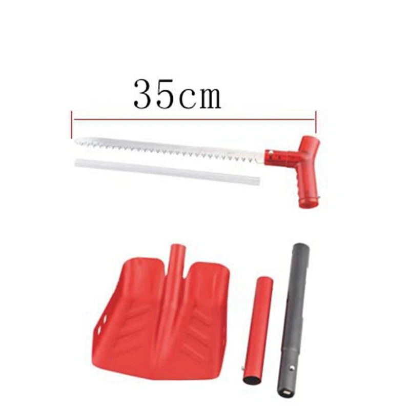 Лопата для снега, лопата для выживания на открытом воздухе, регулируемая складная лопата с лопатой для льда, для автомобиля, кемпинга, активного отдыха