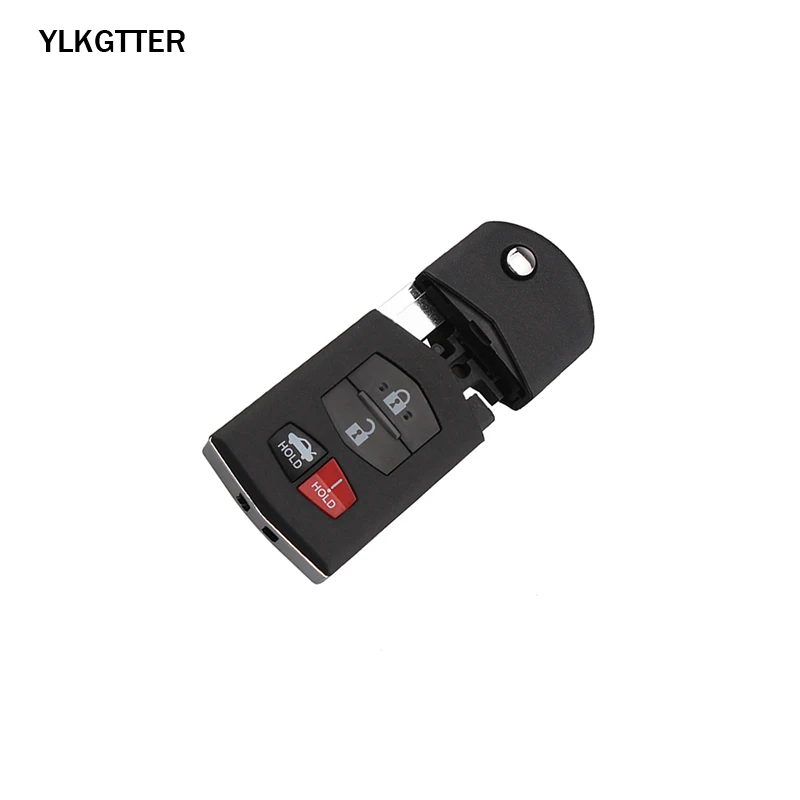 YLKGTTER 4/3+ 1 кнопки дистанционного ключа автомобиля в виде ракушки для Mazda 3, 5, 6, RX-8 CX-7 CX-9 Другое такой же образец ключ& Blade Флип Высокое качество оболочки