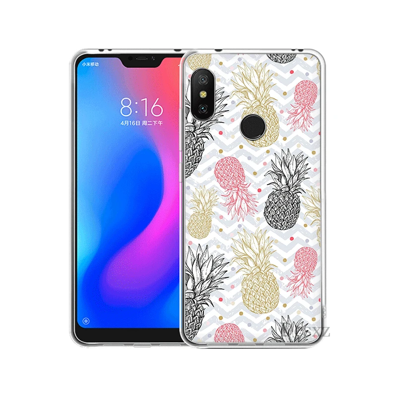 Мобильный чехол для телефона для Xiaomi mi 5 5S 6 mi x 2S 8 A1 A2 5X 6X Lite F1 9 9T MAX 3 A3 Pro CC9 CC9E крышка с рисунком ананаса - Цвет: H12