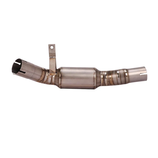 Delete Catalyst for Benelli Leoncino 500 800 Trail Motorcycle Exhaust Pipe Titanium Alloy Mid Pipe Slip On Original Muffler Pipe - - Racext 3