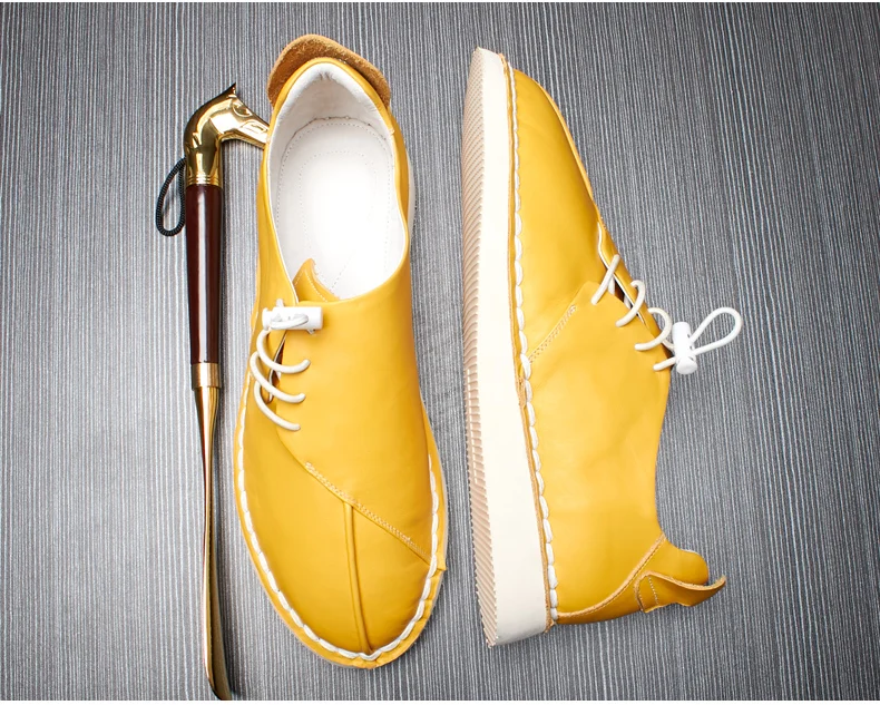 Высококачественная обувь из натуральной кожи; мужские летние дышащие Дизайнерские кроссовки в британском ретро стиле; Мужская обувь из воловьей кожи