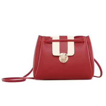 

Travel Vintage Color Block Flap Women's Faux Leather Crossbody Shoulder Bag