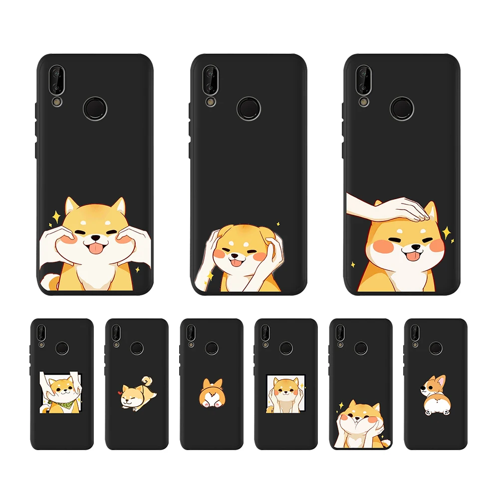 

Cute Dog Soft Phone Case For Huawei 20 P20 Lite P40 P30 Soft TPU Silicone Cover Case For Huawei Mate 20 30 Lite Pro Back Case