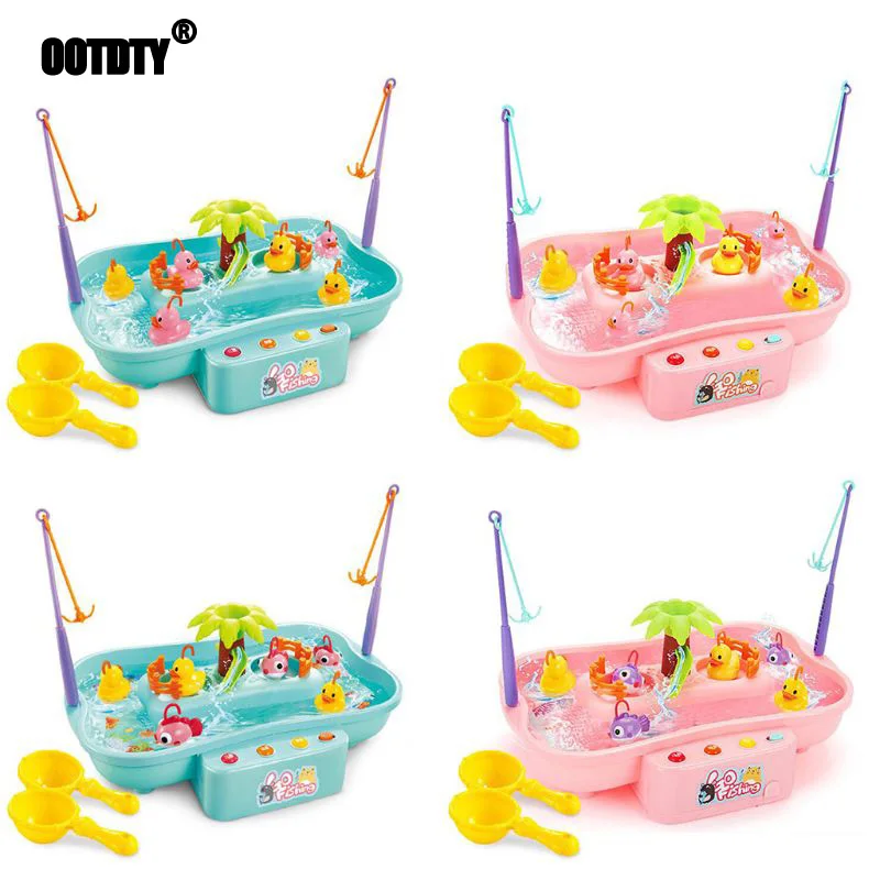 Children's Water Toys Fishing Platform Electric Music Lighting Water