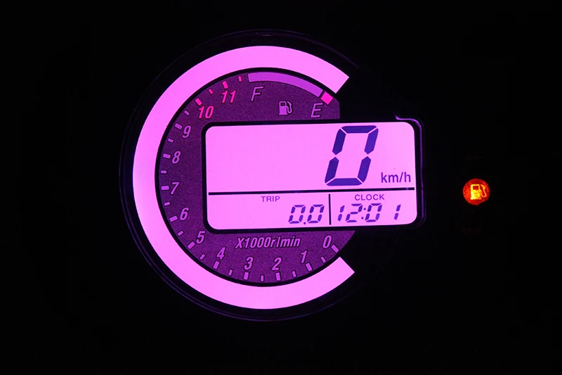 12500 об/мин мотоциклетный спидометр lcd MPH цифровой одометр 7 цветов подсветка мотоциклетный Спидометр Тахометр