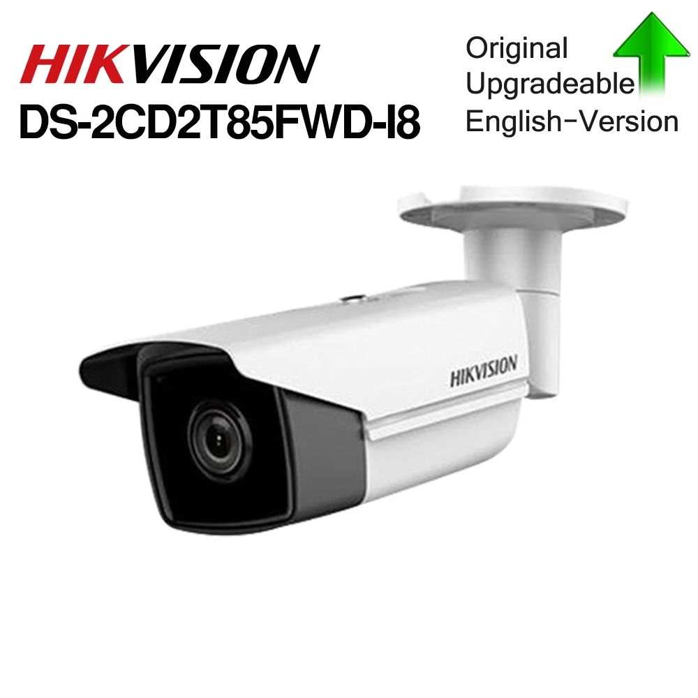 Hik оригинальная цилиндрическая ip камера DS 2CD2T85FWD I8 8mp сетевая Проводная PoE 80m IR