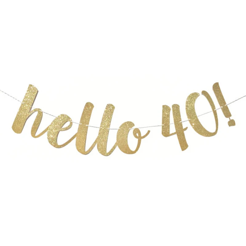 1set hello 40 30 40 50 лет юбилейные одноразовые столовые приборы с днем рождения украшения для взрослых 30-летних Висячие спиральные вечерние свисающие - Цвет: 1set hello 40