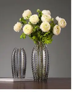 

CREATIVE NORDIC GOLDEN RIM GLASS VASE MODERN HYDROPONICS TRANSPARENT FLOWER ARRANGEMENT DECORATIVE ORNAMENTS LIVING ROOM
