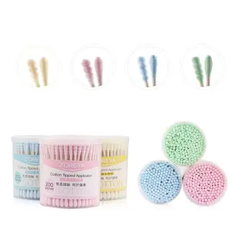 

200Pcs New Disposable Cotton Swab Applicator Swabs Ear Cleaner 875C