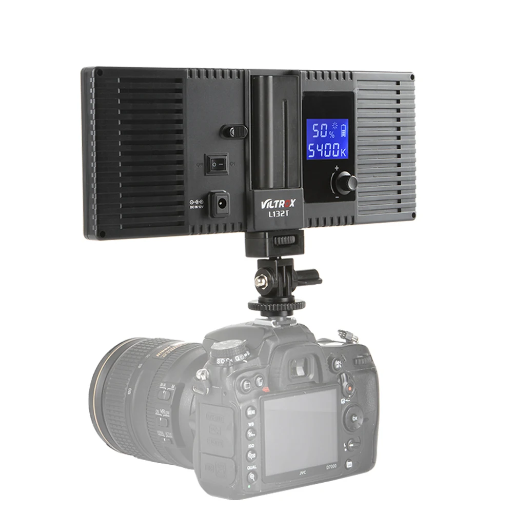 Viltrox L132B светодиодный светильник для камеры ультра тонкий ЖК-дисплей с регулируемой яркостью студийный светодиодный светильник Панель для DSLR камеры DV видеокамеры