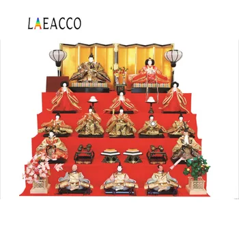 

Laeacco Happy Japanese Dolls Festivals Party Decor Baby Child Portrait Photo Backgrounds Photographic Backdrop Photocall