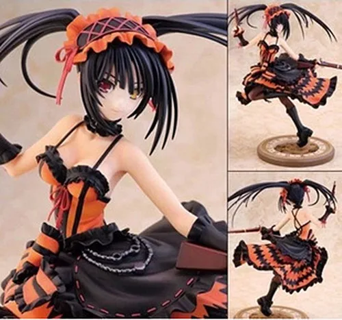 

21cm Japanese Anime Sexy Figures Date A Live Tokisaki Kurumi 1/8 Scale PVC Action Figure Collectible Model Toys Doll For Men