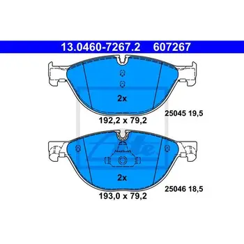 

Disc pads front BMW F01-F04/F07/F10-F13 3.0i-5.0i/2.5D-5.0D 08 ATE 13046072672