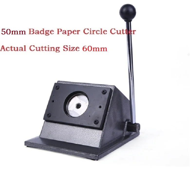 

Round Paper Circle Cutter Badge Paper Cutting Machine for 50mm button badge making Tools (Actual Cutting Size 60MM)