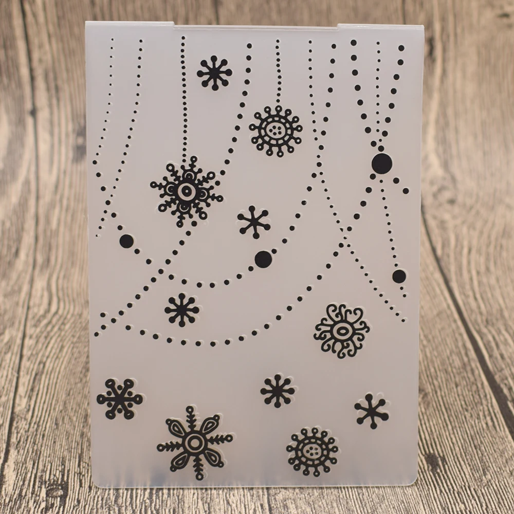 Snowflake Снежинка кружева цветы Пластиковые тиснения папка шаблон для Diy Скрапбукинг Фотоальбом бумажная карта фон украшения - Цвет: Snowflake