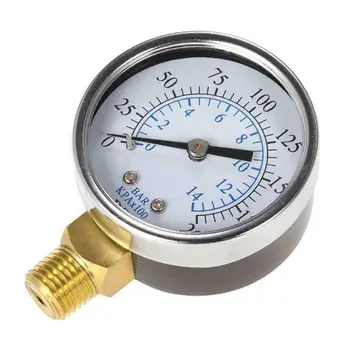 

Manometer Pressure Gauge Side Mount 0-200PSI Measurement Set Equipment