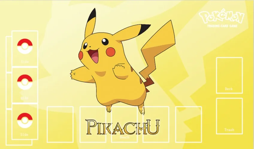 

Takara Tomy PTCG Accessories Pokemon Card Game Table Playmat Pikachu Toys for Children