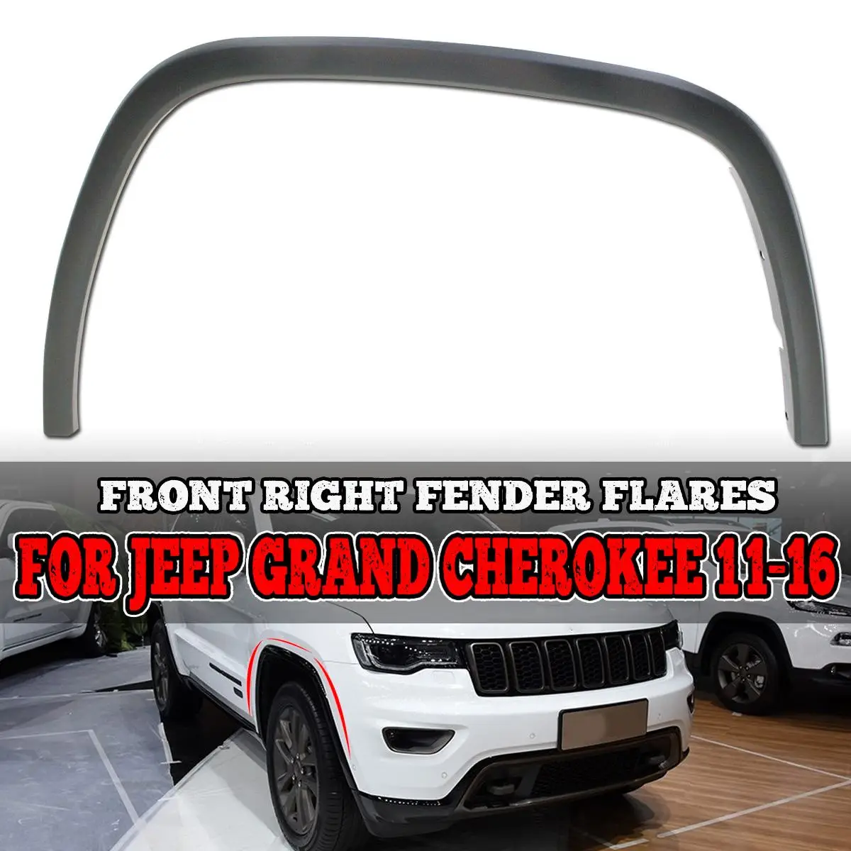 

1 PCS Car Front Right Fender Flares Arch Wheel Auto Mudguard Fender Flare Protector Cover Mud Guard For Jeep Grand Cherokee